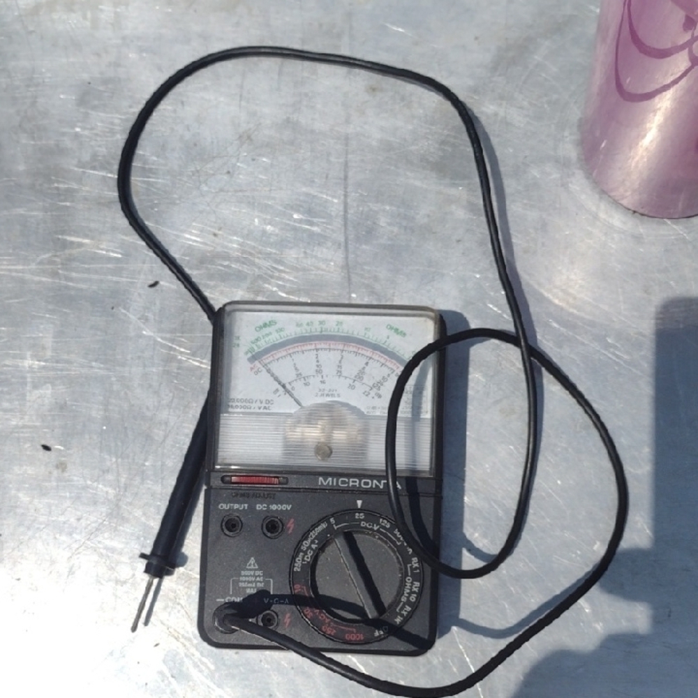 Micronta Analog Multimeter with Black Probe